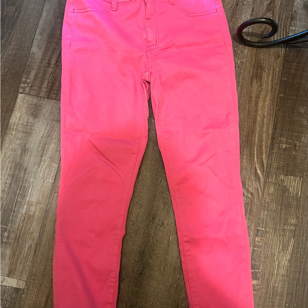American Eagle Outfitters Pink Ankle Jeans